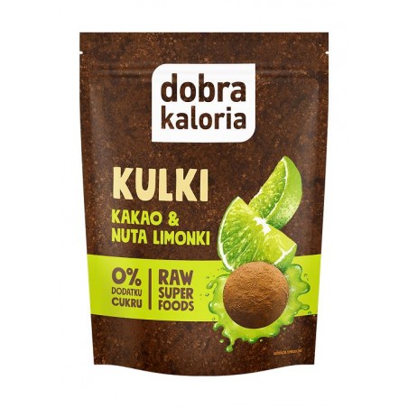 KULKI DAKTYLOWE KAKAO & NUTA LIMONKI 0% DODATKU CUKRU 58 g - DOBRA KALORIA