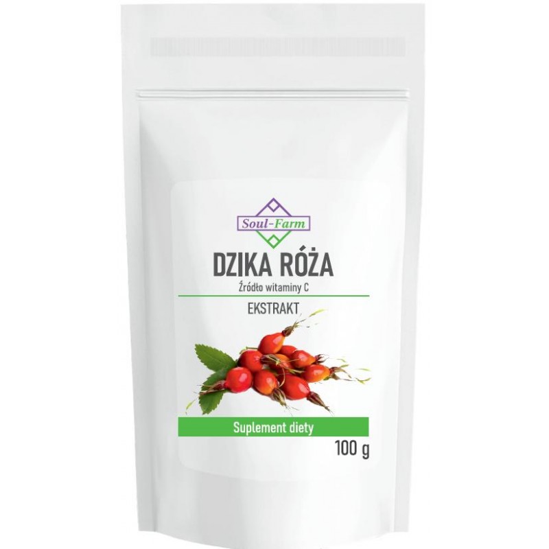 DZIKA RÓŻA EKSTRAKT PROSZEK 100 g - SOUL FARM