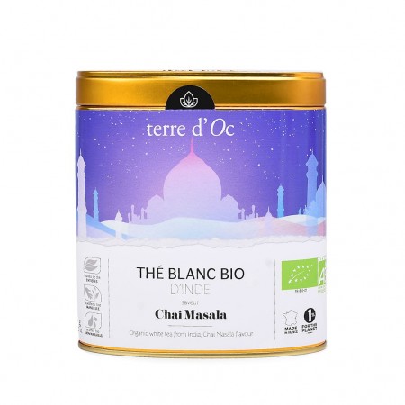 HERBATA BIAŁA CHAI MASALA BIO 80 g - TERRE D'OC