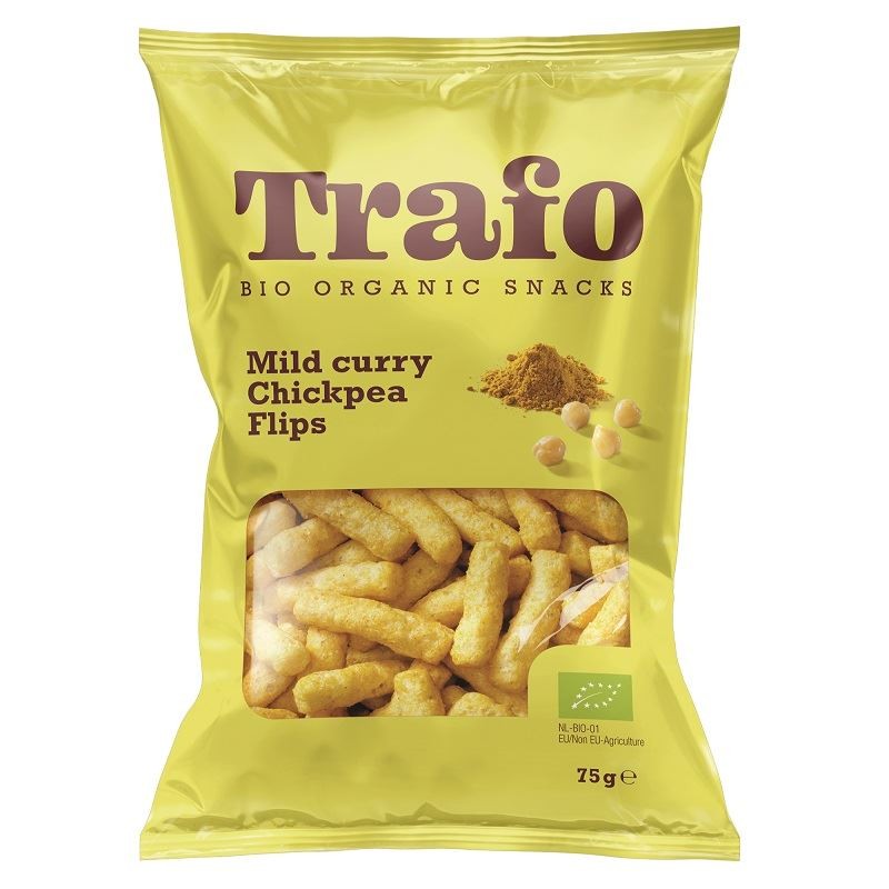 CHRUPKI Z CIECIERZYCY Z CURRY BIO 75 g - TRAFO