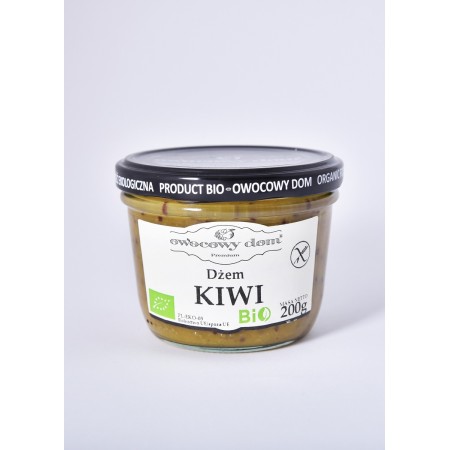 DŻEM Z MINI KIWI O OBNIŻONEJ ZAWARTOŚCI CUKRU BEZGLUTENOWY BIO 200 g - OWOCOWY DOM