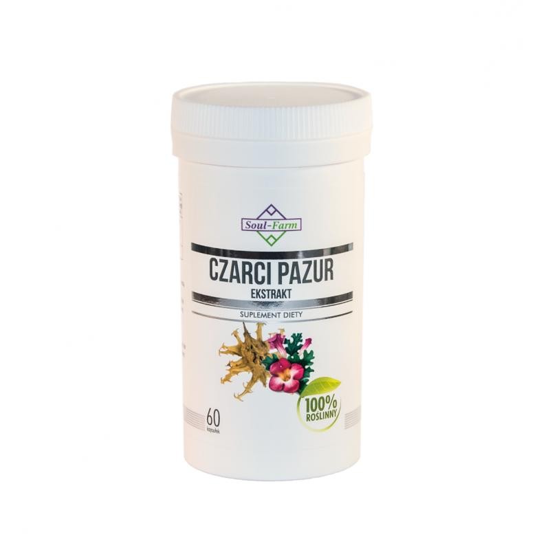 CZARCI PAZUR EKSTRAKT 60 KAPSUŁEK (500 mg) - SOUL FARM