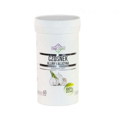 CZOSNEK EKSTRAKT (ALLIINA + ALLICYNA) 60 KAPSUŁEK (500 mg) - SOUL FARM