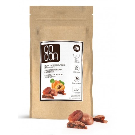 MORELE W CZEKOLADZIE MIGDAŁOWEJ BIO 200 g - COCOA