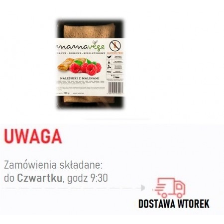 Naleśniki z malinami  BEZGL.280 g