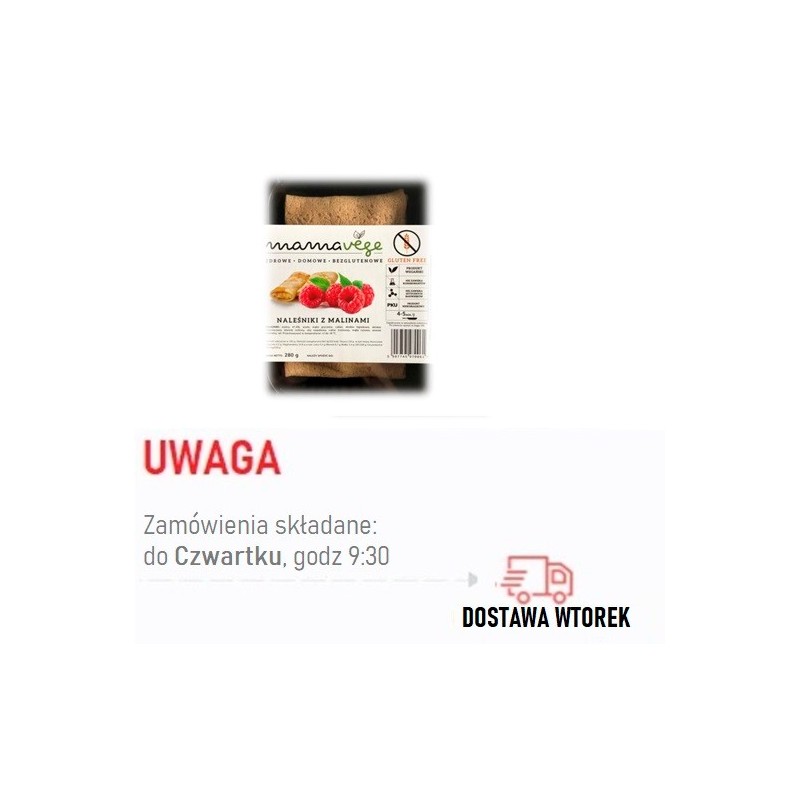 Naleśniki z malinami  BEZGL.280 g