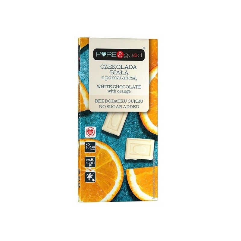 Czekolada biała z pomarańczą B/C 75g