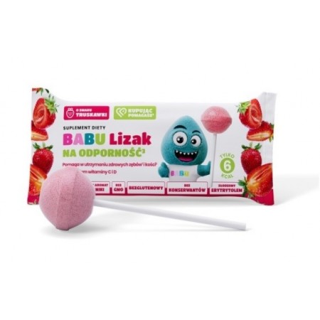 BABU Lizak  na odporność 6 g (SPRZEDAŻ NA OPAKOWANIA ZBIORCZE)