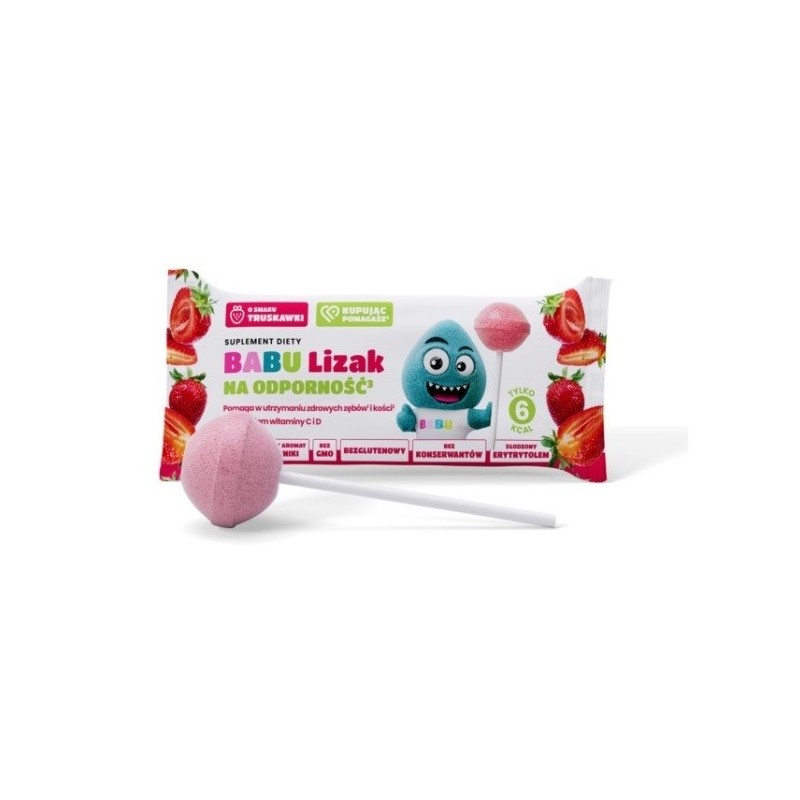 BABU Lizak  na odporność 6 g (SPRZEDAŻ NA OPAKOWANIA ZBIORCZE)