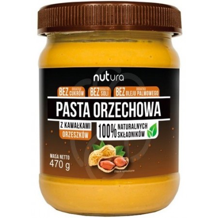 Pasta orzechowa z kawałkami orzeszków 470 g