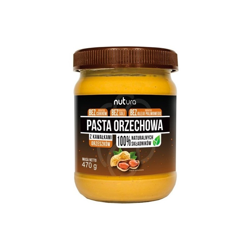 Pasta orzechowa z kawałkami orzeszków 470 g