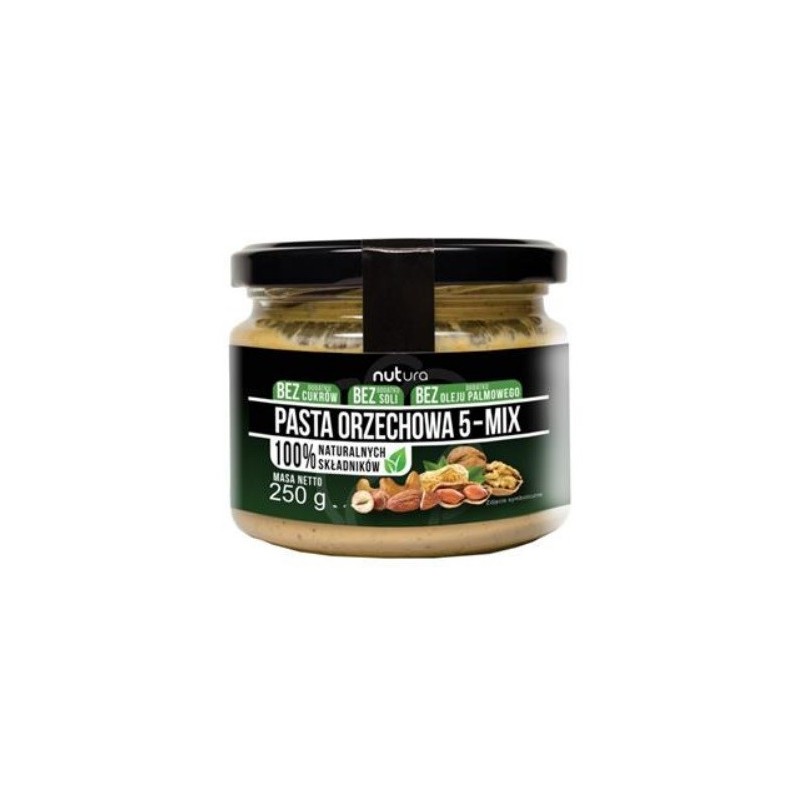 Pasta orzechowa mix 5 orzechów 250 g