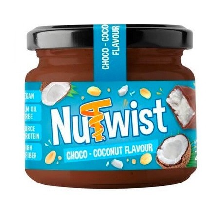Nutwist - Krem orzechowy o smaku batonika czekoladowo-kokosowego z wiórkami kokosowymi 250g
