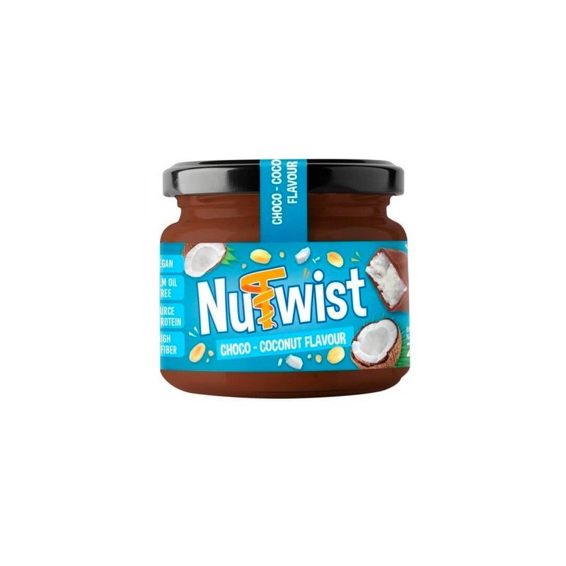 Nutwist - Krem orzechowy o smaku batonika czekoladowo-kokosowego z wiórkami kokosowymi 250g