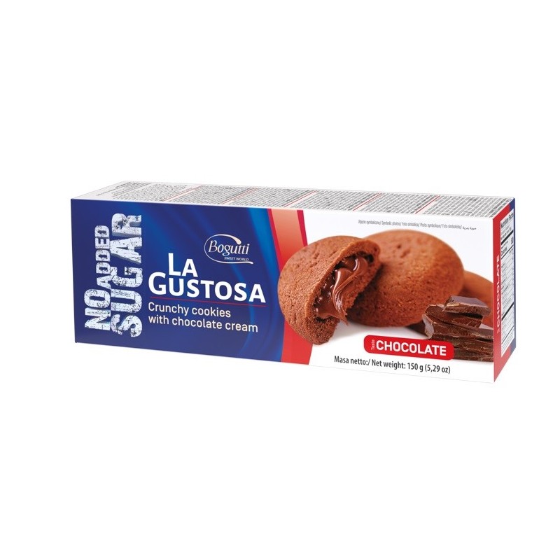 Kruche ciasteczka z kremem czekoladowym B/C 150g