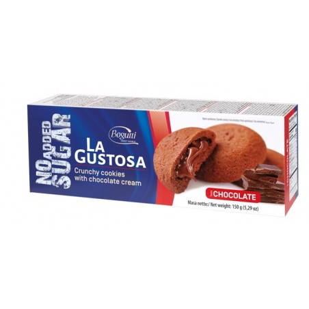 Kruche ciasteczka z kremem czekoladowym B/C 150g