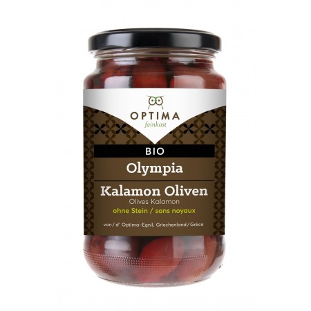 Oliwki czarne Kalamata bez pestek w zalewie BIO 350 g/ 180 g