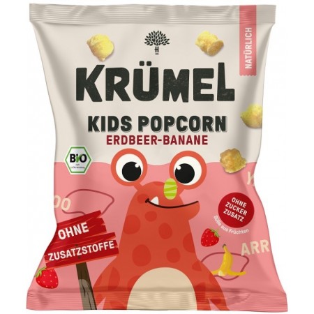 Chrupki popcorn dla dzieci truskawka- banan BIO 20 g