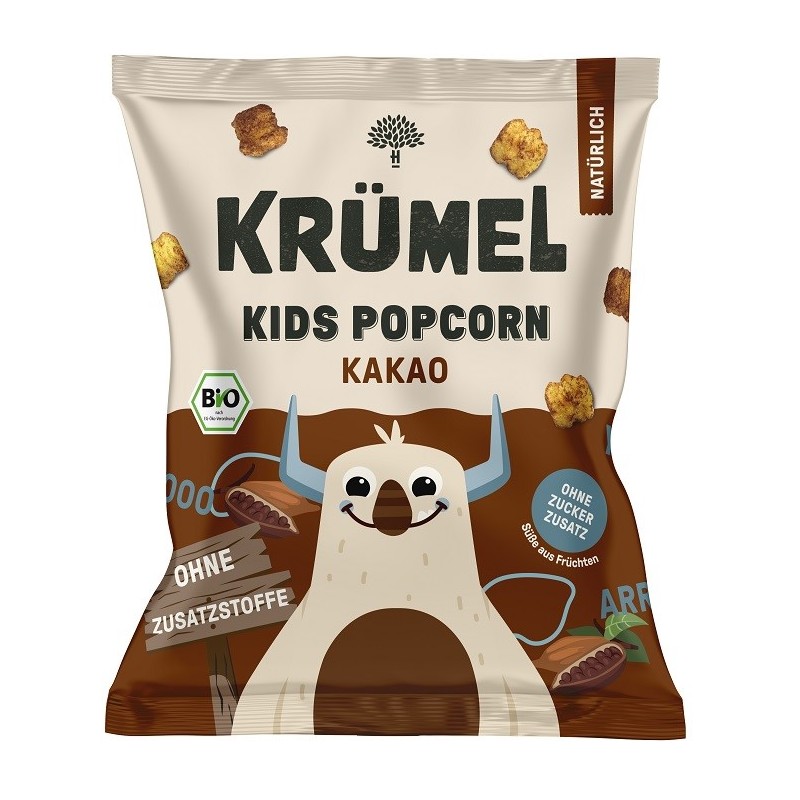 Chrupki popcorn dla dzieci z kakao BIO 20 g