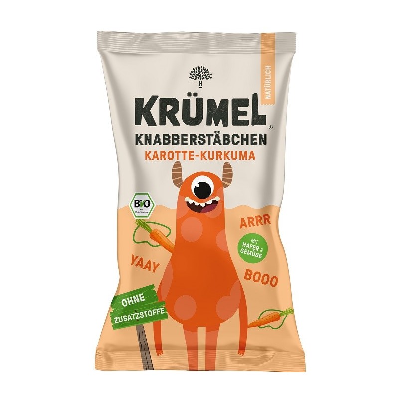 Paluszki dla dzieci marchew-kurkuma BIO 60 g