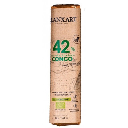 Czekolada mleczna 42% Kongo BEZGL. BIO 30 g