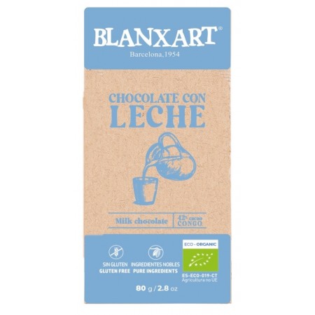 Czekolada mleczna 42% Kongo BEZGL. BIO 80 g