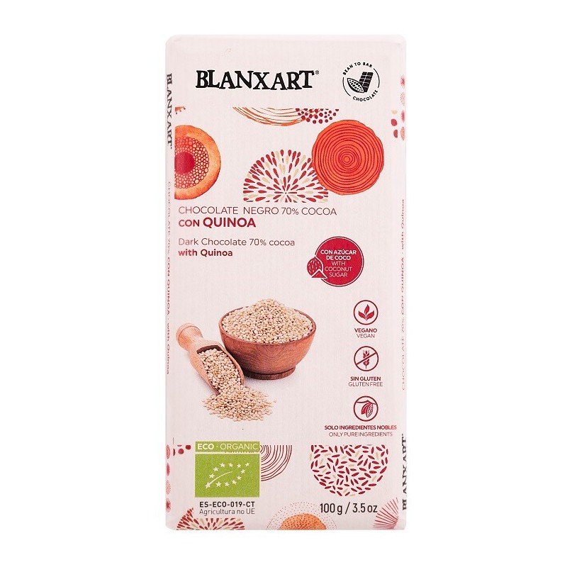 Czekolada gorzka 70% z quinoa BEZGL. BIO 100 g