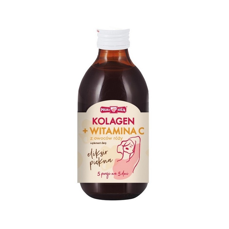 Eliksir piękna Kolagen z witaminą C z dzikiej róży 250ml