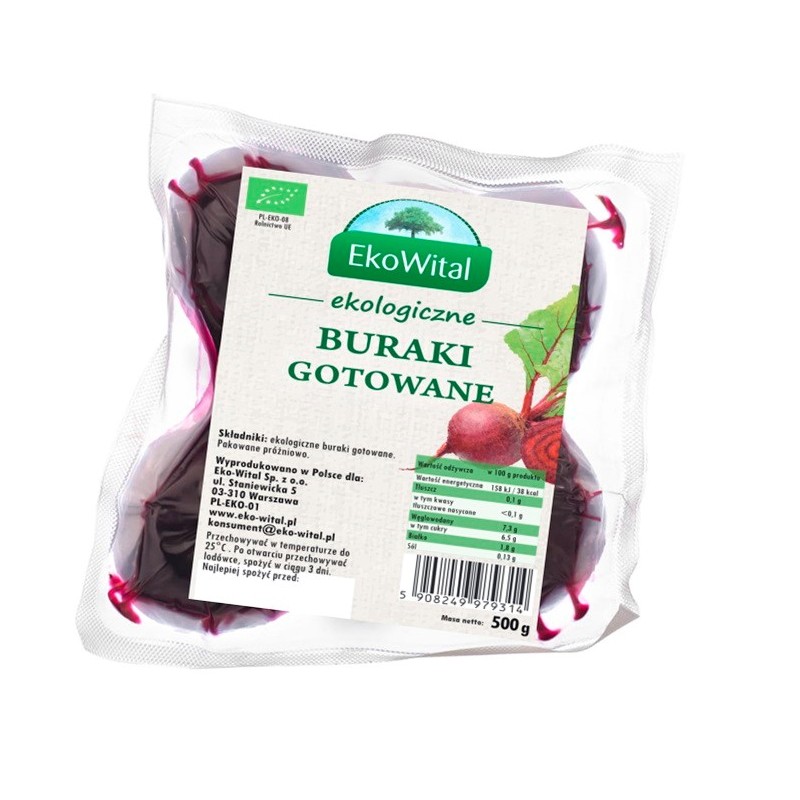 Buraki gotowane BIO 500g
