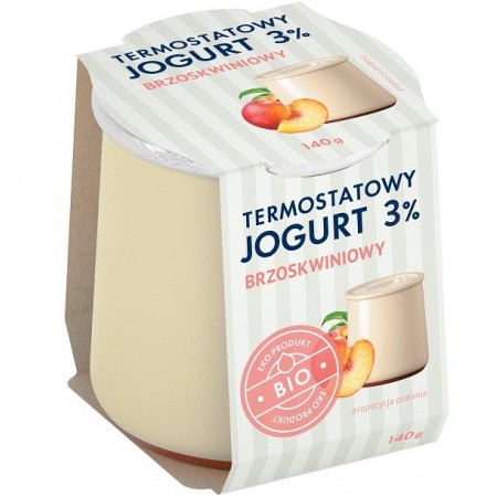 Jogurt Termostatowy Brzoskwiniowy 3% BIO 140 g