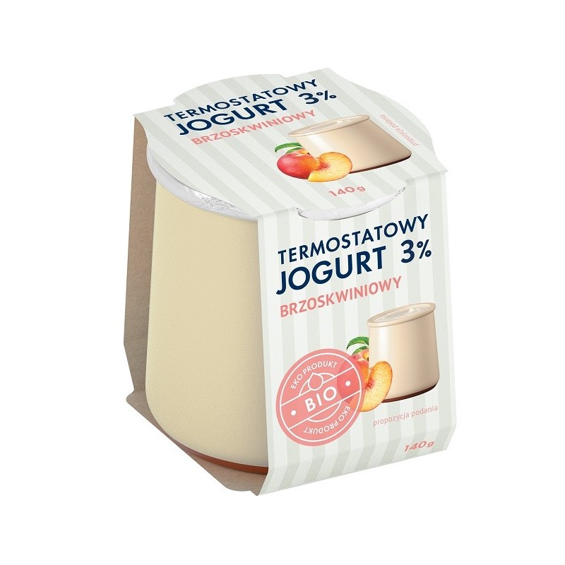Jogurt Termostatowy Brzoskwiniowy 3% BIO 140 g