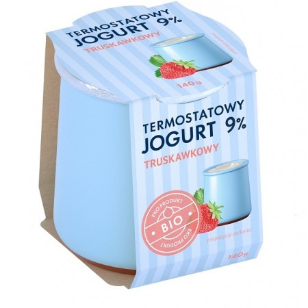 Jogurt Termostatowy Truskawka 9% BIO 140 g