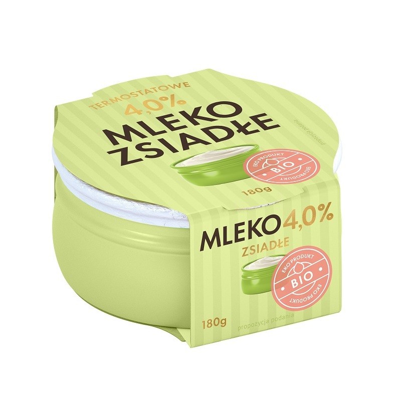 Mleko Zsiadłe Termostatowe 4% BIO 180 g