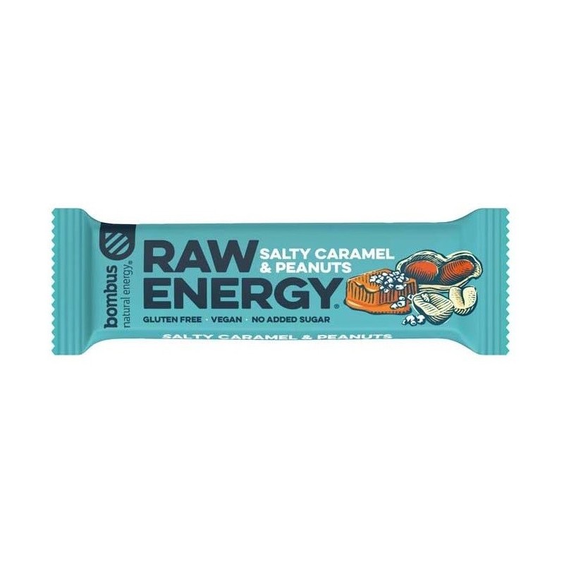 Baton RAW ENERGY słony karmel – orzech ziemny BEZGL. 50g
