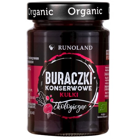 BURACZKI KONSERWOWE KULKI BIO 300 g (180 g) - RUNOLAND