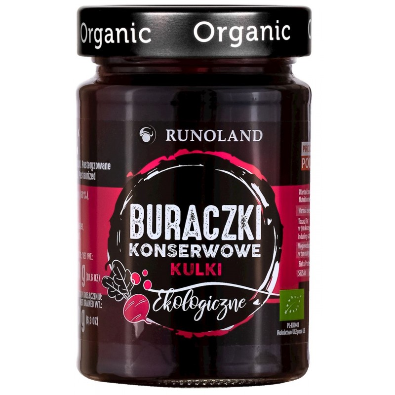 BURACZKI KONSERWOWE KULKI BIO 300 g (180 g) - RUNOLAND