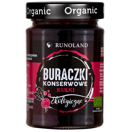 BURACZKI KONSERWOWE KULKI BIO 300 g (180 g) - RUNOLAND