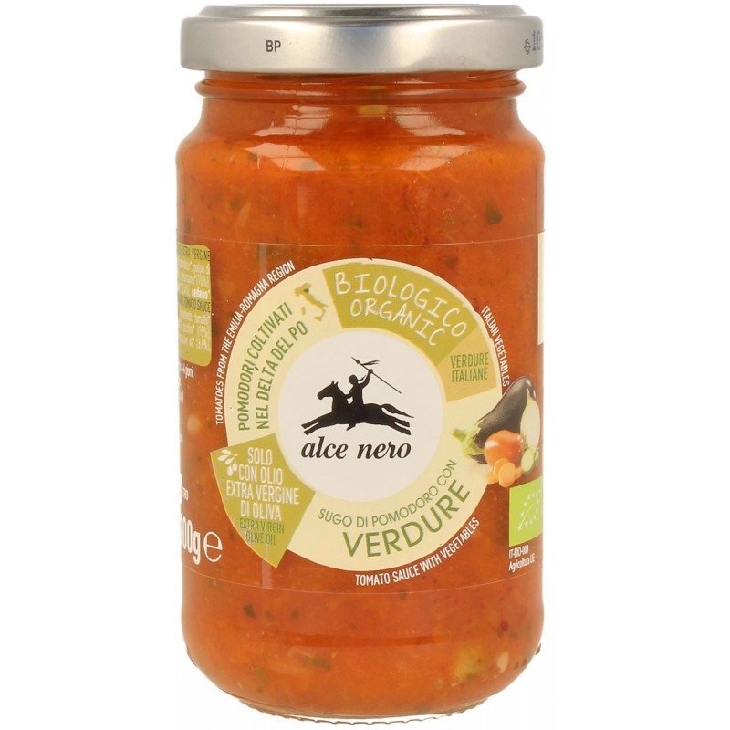 SOS POMIDOROWY Z WARZYWAMI (VERDURE) BIO 350 g - ALCE NERO