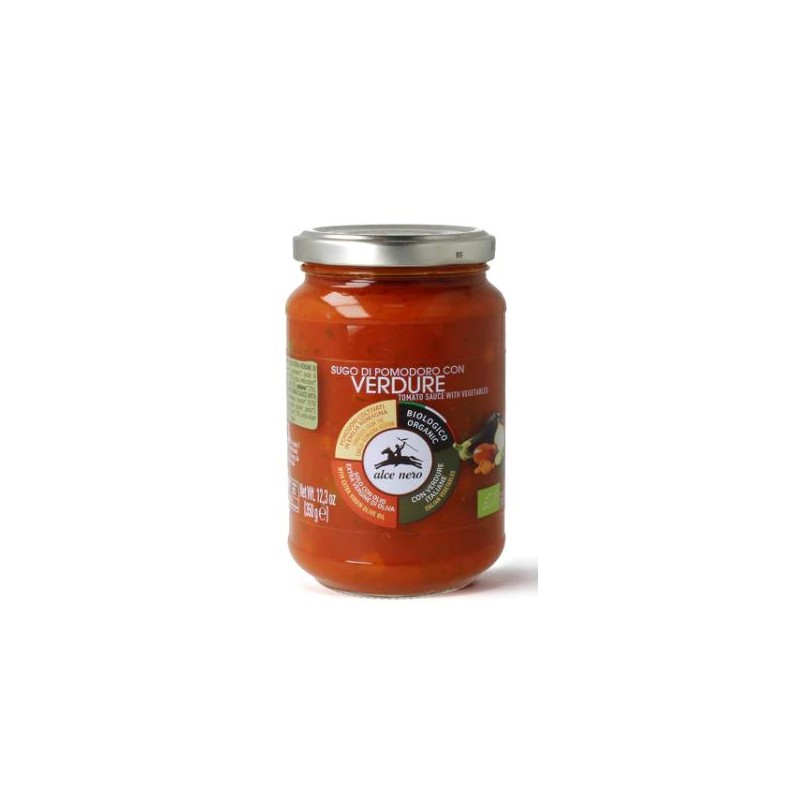 SOS POMIDOROWY Z WARZYWAMI (VERDURE) BIO 350 g - ALCE NERO
