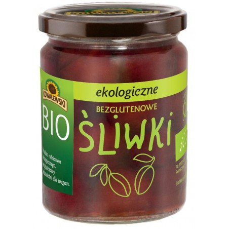 ŚLIWKI MARYNOWANE BEZGLUTENOWE BIO 500 g (280 g) - KOWALEWSKI