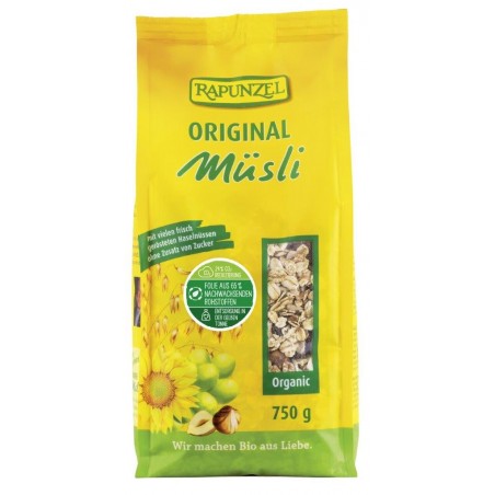 MUSLI ORIGINAL BEZ DODATKU CUKRU BIO 750 g - RAPUNZEL