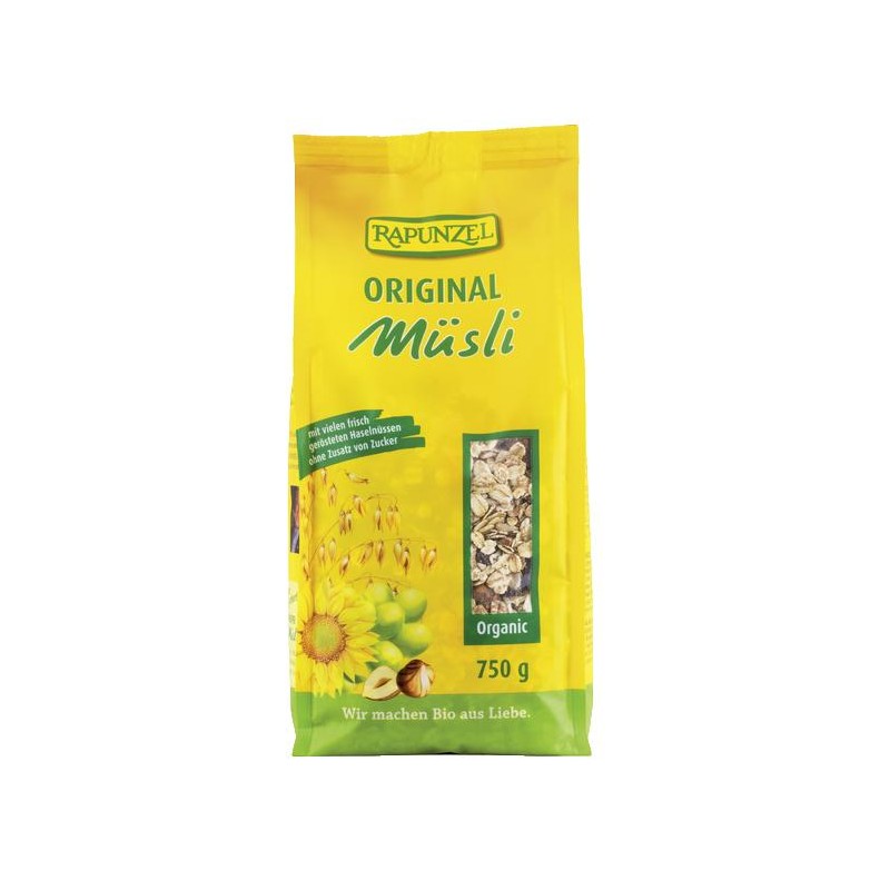 MUSLI ORIGINAL BEZ DODATKU CUKRU BIO 750 g - RAPUNZEL