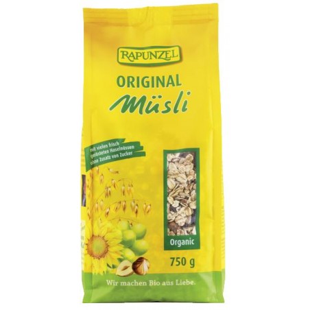 MUSLI ORIGINAL BEZ DODATKU CUKRU BIO 750 g - RAPUNZEL