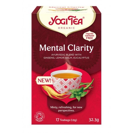 HERBATKA AJURWEDYJSKA JASNOŚĆ UMYSŁU (MENTAL CLARITY) BIO (17 x 1,9 g) 32,3 g - YOGI TEA