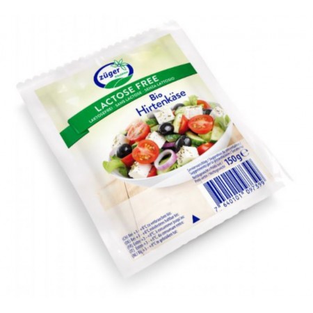 SER TYPU FETA O OBNIŻONEJ ZAWARTOŚCI LAKTOZY BIO 150 g - ZUGER