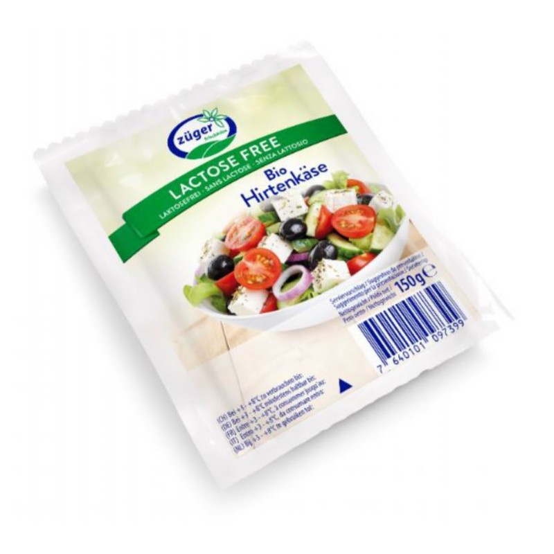 SER TYPU FETA O OBNIŻONEJ ZAWARTOŚCI LAKTOZY BIO 150 g - ZUGER