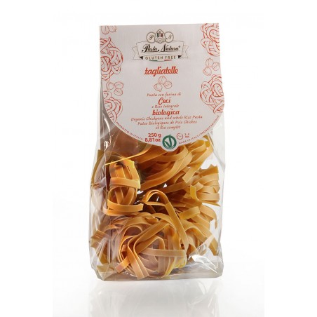 MAKARON (Z CIECIERZYCY I BRĄZOWEGO RYŻU) TAGLIATELLE BEZGLUTENOWY BIO 250 g - PASTA NATURA