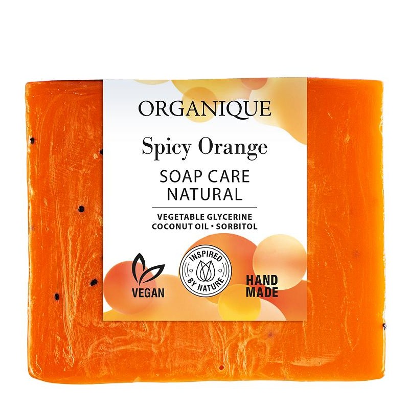 MYDŁO W KOSTCE SPICY ORANGE 100 g - ORGANIQUE