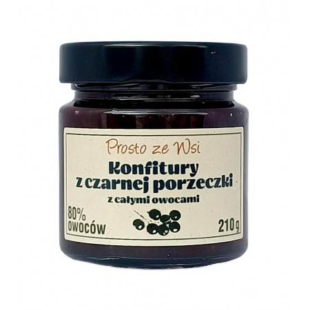 KONFITURA EKSTRA Z CZARNEJ PORZECZKI Z CAŁYMI OWOCAMI 210 g - PROSTO ZE WSI