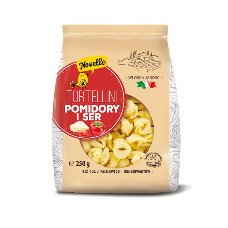 TORTELLINI POMIDORY I SER 250 g - NOVELLE
